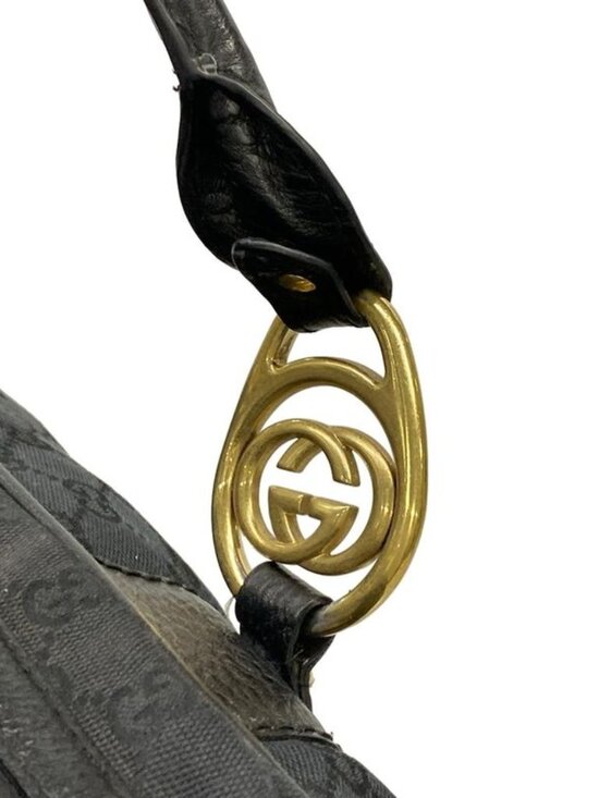 Gucci Handbag GG Pattern Black Leather - Picture 10 of 15